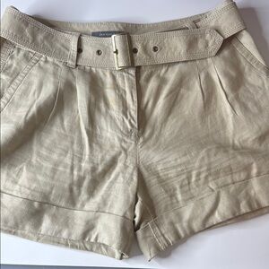 Ann Taylor Khaki / Tan Linen Shorts Size 6
